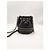Chanel Borsa a secchiello con catena dorata e cordino nero - vista 2