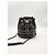 Chanel Borsa a secchiello con catena dorata e cordino nero - vista 6