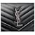 Saint Laurent Borsa a Spalla Monogram Chain Argento Nero - vista 10
