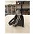 Chanel Borsa Boy Media in Pelle di Agnello Nera Nero - vista 5