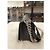 Chanel Borsa Boy Media in Pelle di Agnello Nera Nero - vista 6
