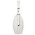Prada Bolsa de ombro de couro branco com logo triangular Arke para mulheres - Grande - vista 3