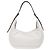 Prada Bolsa de ombro de couro branco com logo triangular Arke para mulheres - Grande - vista 4