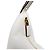 Prada Bolsa de ombro de couro branco com logo triangular Arke para mulheres - Grande - vista 8