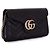 Gucci GG Marmont Borsa a Catena Nera Crossbody Nero - vista 3