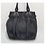 Céline Borsa a spalla in pelle nera Nero - vista 3