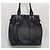 Céline Borsa a spalla in pelle nera Nero - vista 5