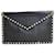 Valentino Clutch Envelope Rockstud Nero  - vista 1