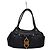 Salvatore Ferragamo Borsa a spalla in pelle nera Nero