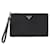 Prada Bolsa de mão com logo triangular Preto