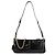 Prada Borsa a spalla media in pelle rieditata Nero - vista 5