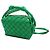 Borsa a tracolla mini Intrecciato Candy di Bottega Veneta Verde - vista 2