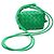 Borsa a tracolla mini Intrecciato Candy di Bottega Veneta Verde - vista 3