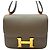 Hermès Borsa a flap Constance Epsom in oro Marrone