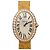 Cartier Benoit Relógio de Ouro Rosa com Bezel de Diamante e Pulseira de Couro - Pequeno Dourado