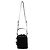 Prada Mini borsa in velluto per donna con dettagli in pelle Napa Nero - vista 5