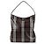 Burberry Borsa a spalla con patta a quadri delle Highlands Marrone - vista 3