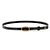 Valentino Oval Buckle Patent Leather Belt Black - view 6