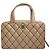 Timeless Chanel Borsa tote in agnello beige cucita Generazione Marrone