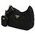 Prada Borsa hobo in nylon imbottito per donne Nero - vista 4