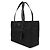 Prada Borsa tote media in Re-Nylon e pelle Saffiano Nero - vista 4