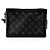 Louis Vuitton Borsa a tracolla Eclipse Monogram Soft Trunk Nera Nero - vista 3