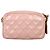 Camera Chanel Bolso de cámara cruzado de cadena de piel de cordero dorado con logo CC de Viar para mujeres - Rosa - vista 4