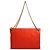 Lanvin Borsa a tracolla con catena e trio di cuciture trapuntate rosse Rosso - vista 3