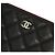 Chanel Clutch Grande in Pelle Trapuntata Nera Caviar Argento CC Serie Nero - vista 6