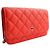 Chanel Mini borsa a tracolla in caviale rosso arancio con finiture argento Arancione - Ansicht 2