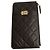 Chanel Portacarte Boy Caviar Marrone Scuro Placcato Oro Serie