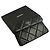 Chanel Schwarze Lammleder gepolsterte Clutch-Tasche mit silberner Hardware - Ansicht 7