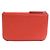 Chanel Pochette in pelle rosso corallo - vista 2