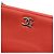 Chanel Pochette in pelle rosso corallo - vista 5