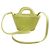 Marni Borsa a tracolla mini in tessuto intrecciato lime Marrone - vista 3