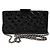 Chanel Mini borsa a tracolla iconica in vernice nera Nero - vista 3