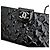 Chanel Mini borsa a tracolla iconica in vernice nera Nero - vista 7