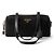 Prada Top medio in nylon e pelle con lucchetto