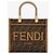 Fendi Kleine Stoff-Einkaufstasche Sunshine ALVY Braun - Ansicht 4
