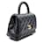 Chanel Mini borsa a catena Caviar Coco Handle Blu  - vista 3