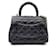 Chanel Mini borsa a catena Caviar Coco Handle Blu  - vista 4