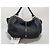 Céline Grande Borsa a Spalla in Pelle Nera Nero - vista 2
