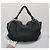 Céline Grande Borsa a Spalla in Pelle Nera Nero - vista 5