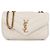 Saint Laurent Borsa a spalla trapuntata con catena Bianco - vista 3