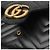 Gucci Borsa a spalla mini Marmont trapuntata con catena Nero - vista 5
