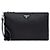 Prada Borsa Clutch in Re-Nylon Nera Nero - vista 2