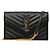 Saint Laurent Bolsa de Corrente Matelassé Preta Preto