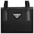 Prada Borsa Documenti in Re-Nylon Nero - vista 7