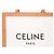 Céline Borsa in tela verticale naturale piccola Marrone - vista 3