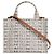 Cabas Céline Borsa tote piccola in tessuto naturale Marrone - vista 3